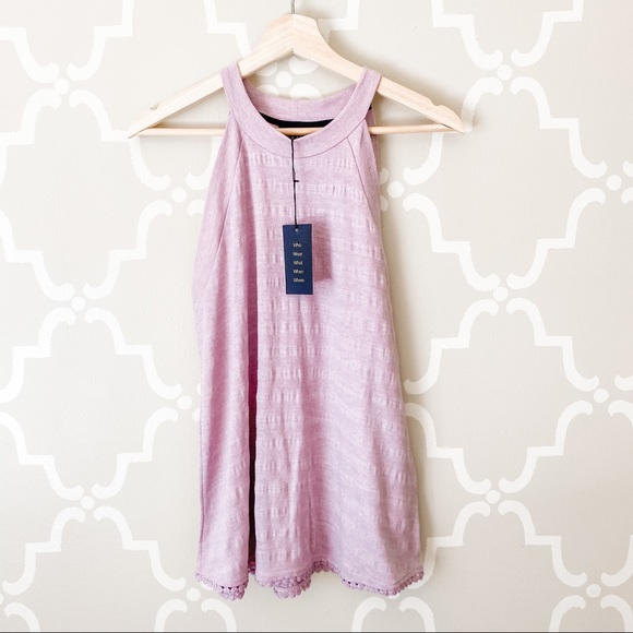 W5 Tops - ✨ 3/$30 W5 High Neck Violet Tank Top NWT